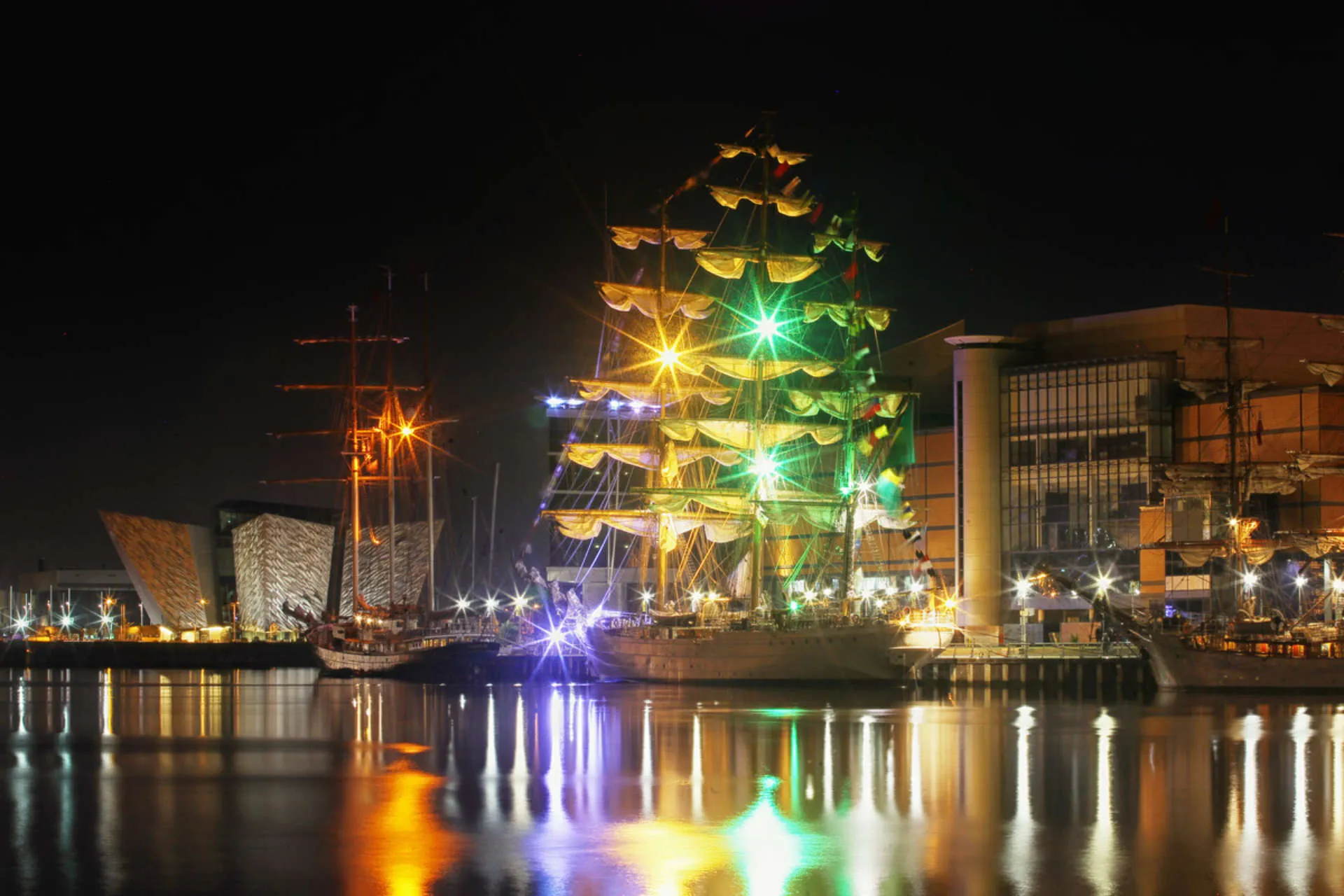 Tall ships in Belfast