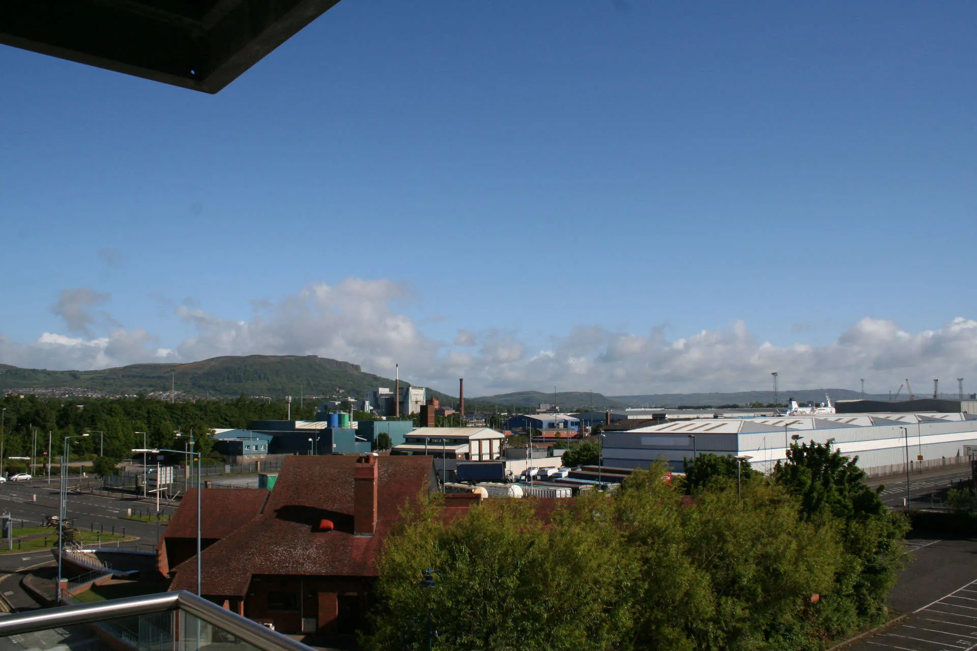 View from the balcony of the James Clow apartment